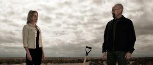 Bryan Cranston als Walter "Walt" Hartwell White und Anna Gunn als Skyler White.