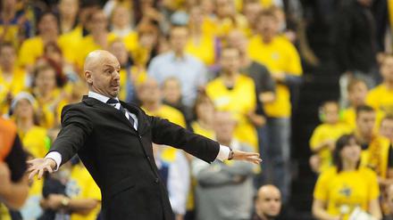 „Ich muss geduldig sein, wir alle müssen geduldig sein“, sagt Alba-Trainer Sasa Obradovic.