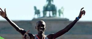 Am Ziel: Wilson Kipsang.