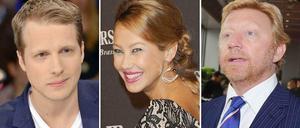 Oliver Pocher, Sandra Pocher, Boris Becker.