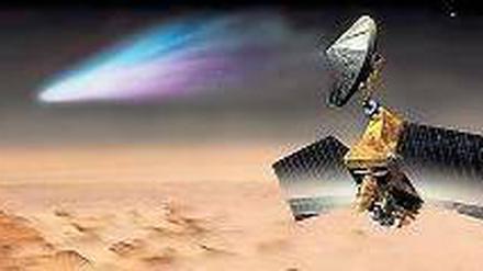 Erste Reihe. Etliche Marssonden und der Rover „Curiosity“ bringen sich in Stellung, um den Kometen Ison zu beobachten. 