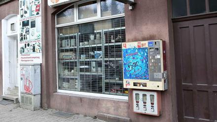 Elektrogeschäft in Kassel. Früher hier ein Internetcafé. Am 6. April 2006 tötete der NSU Halit Yozgat mit zwei Kopfschüssen.