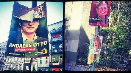 Was wollt ihr denn noch hier? Wie in Mitte und Pankow konnte man am Montag quer durch die Stadt übrig gebliebene Plakate entdecken. Die meisten der stadtweit mehr als 100 000 Exemplare wurden allerdings bereits entfernt.