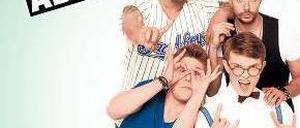 Ironische Guerilla-Werbung. Die Band Boyalarm persifliert Boygroups. Foto: dpa