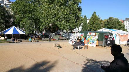 Das Flüchtlingscamp am Oranienplatz.