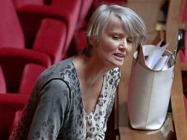 Massonneau an ihrem Platz im Parlament