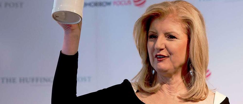 Namensgeberin: Verlegerin Arianna Huffington bei der Präsentation der deutschen Ausgabe ihres Onlinemagazins in München.