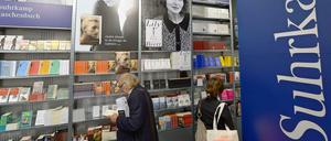 Der Suhrkamp-Stand auf der Buchmesse.