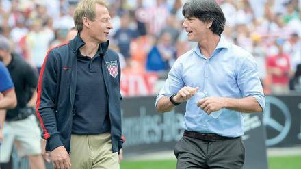 Schwäbisch-badisches Joint Venture. Jürgen Klinsmann (l.) holte Joachim Löw 2004 zur Nationalelf. 
