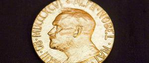 Die Nobelpreis-Medaille mit dem Konterfei Alfred Nobels.