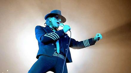 Der Sänger Udo Lindenberg steht 2012 auf der Bühne der Berliner O2-World.