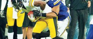 See you soon. Vor vier Wochen spielten Minnesota und Pittsburgh in London. Foto: dpa