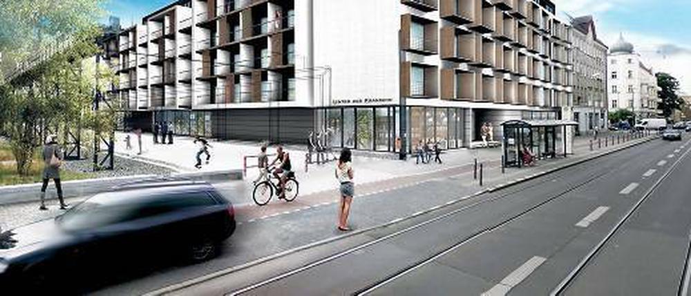 Heiß begehrt. Auf dem 2200 Quadratmeter großen Grundstück in Berlin-Oberschöneweide errichtet die i-Live Holding GmbH ein neues Wohnheim mit 150 Apartments.
