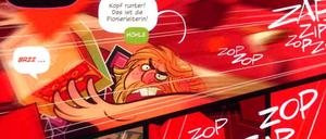 Kunterbunt und quietschvergnügt: Eine Seite aus dem besprochenen Band.