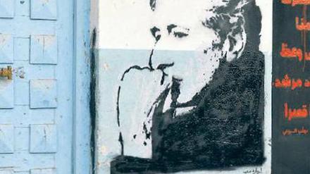 Das Gesicht der Rebellion. Porträt von Edward Said auf einer Hauswand in Tunesien.