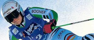 Richtung Sotschi. Viktoria Rebensburg ist bei den Winterspielen 2014 dabei. Foto: AFP