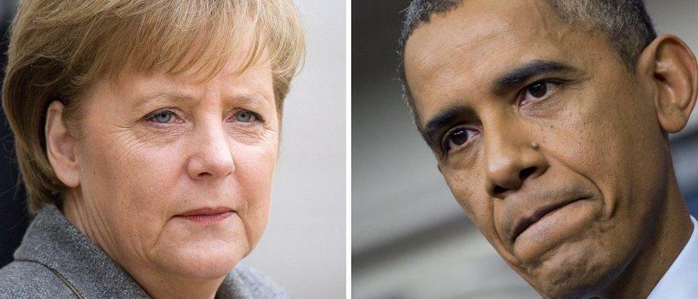 Angela Merkel und Barack Obama