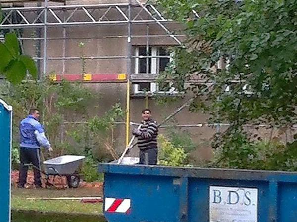 Bauarbeiten am Objekt.