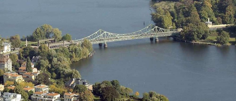 Die Glienicker Brücke.