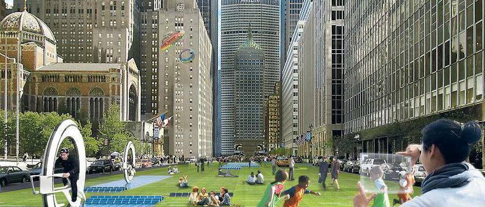 Platz fürs Spiel. Nach den Ideen der Bostoner Architekten Höweler und Yoon können städtische Räume mehrfach genutzt werden – je nach Tageszeit.