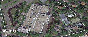 Luftbild. Die Fabeckstraße 62 und das Gelände, auf dem das ehemalige US Hospital steht. Hier soll das Technologie- und Gründungszentrum entstehen.