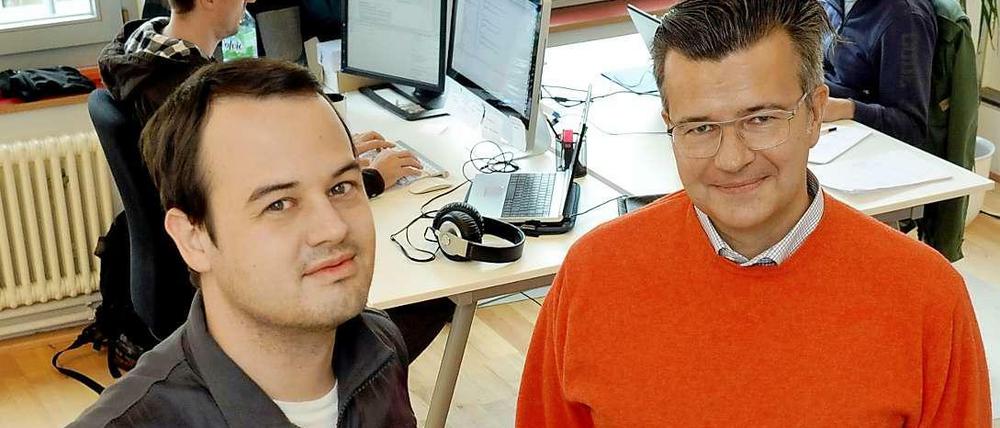 Bergfürst-Gründer: Dennis Bemmann und Guido Sandler (re).