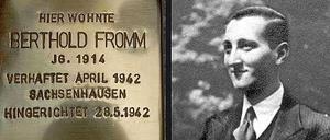Stolperstein in Gedenken an Berthold Fromm, Rolandstraße 4.