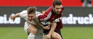 Mit Hängen und Würgen: Der 1. FC Nürnberg und der SC Freiburg kämpfen um den Klassenerhalt.