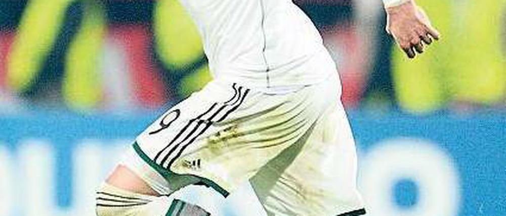Die klassische Lösung. Bayerns zentraler Angreifer Mario Mandzukic. Foto: dpa
