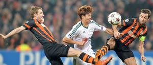 Leverkusens Son Heung-Min durch die Mitte.