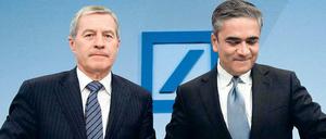 Ein herausforderndes Umfeld: Die beiden Chefs Jürgen Fitschen (l.) und Anshu Jain müssen mit Belastungen aus Rechtsstreitigkeiten in Milliardenhöhe rechnen.