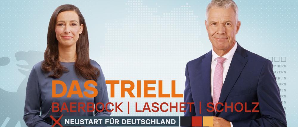 Pinar Atalay und Peter Kloeppel Triell RTL 