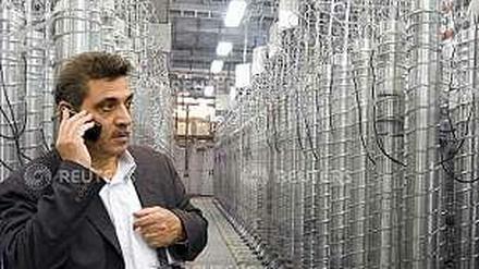 Iran präsentiert im September 2009 in Teheran seine Zentrifugen. 