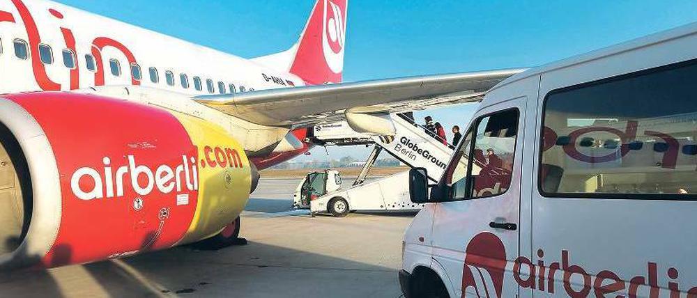 Abgeblitzt. Air Berlin könne ja auf andere Flughäfen ausweichen, argumentieren Anwälte der Flughafengesellschaft Berlin-Brandenburg.