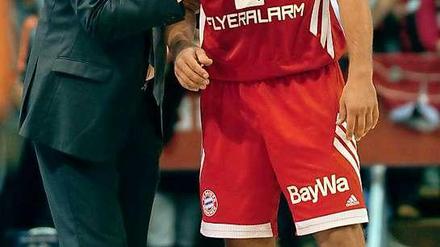 Zwei Ex-Berliner in München: Bayern-Trainer Pesic und Schaffartzik.