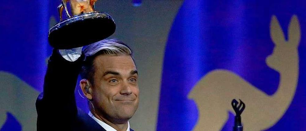 Robbie Williams erhielt den Bambi in der Kategorie 'Entertainment'.