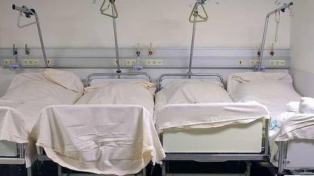Leere Betten. In Deutschland arbeiten viele Krankenhäuser unrentabel.