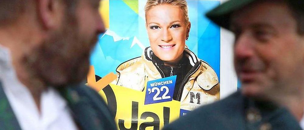 Maria Höfl-Riesch ist dafür, aber ob die beiden Eingeborenen auch mit "Ja" gestimmt haben?