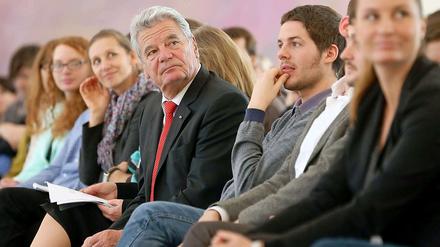 Bundespräsident Joachim Gauck traf junge Ostdeutsche.