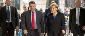 Die Chefs müssen mit ran. Sigmar Gabriel und Angela Merkel sind in der großen Runde mit dabei.