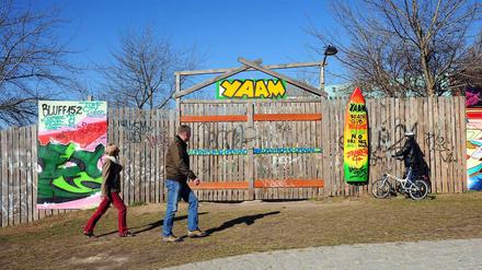 Der Club "Yaam" am Ostbahnhof.