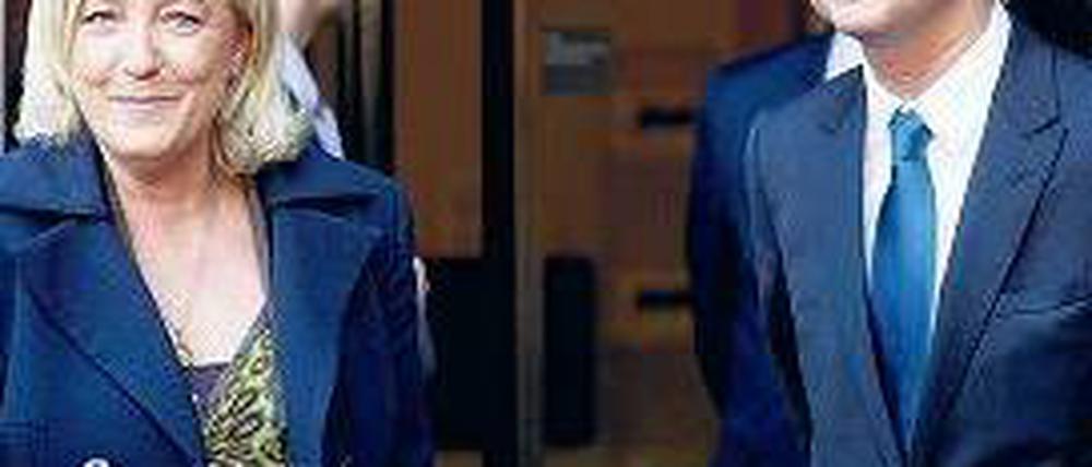 Gegen Europa: Marine Le Pen und Geert Wilders. Foto: AFP