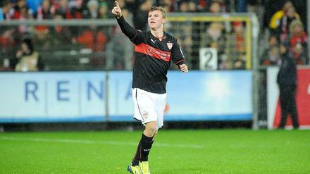 Oiner von do. Timo Werner, Stuttgarts 17 Jahre junge Identifikationsfigur.