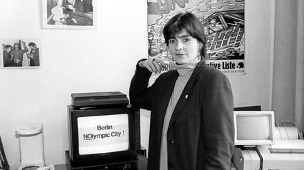 Gesicht des Protests. Judith Demba war in den neunziger Jahren bei vielen Aktionen der Gegner einer Berliner Bewerbung für Olympia 2000 aktiv. 