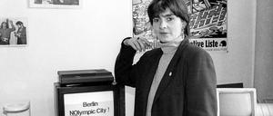 Gesicht des Protests. Judith Demba war in den neunziger Jahren bei vielen Aktionen der Gegner einer Berliner Bewerbung für Olympia 2000 aktiv. 