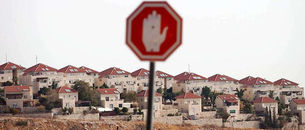 Vorerst gestoppt. Siedlungsbau der Israelis.