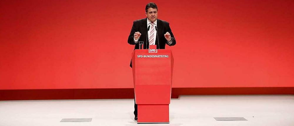 Sigmar Gabriel wurde auf dem Parteitag in Leipzig zum Parteivorsitzenden wiedergewählt. Das Ergebnis war trotzdem ein Dämpfer.