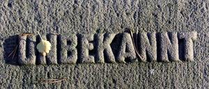 Ein Stein, ein Wort. Der Friedhof in Halbe in Brandenburg.