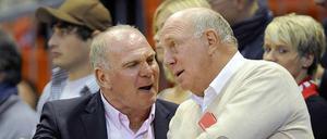 Brüder halten zusammen. Uli (l.) und Dieter Hoeneß.