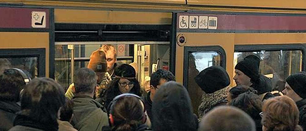 Ansturm. Die Berliner S-Bahnen sind oft gut besucht. 